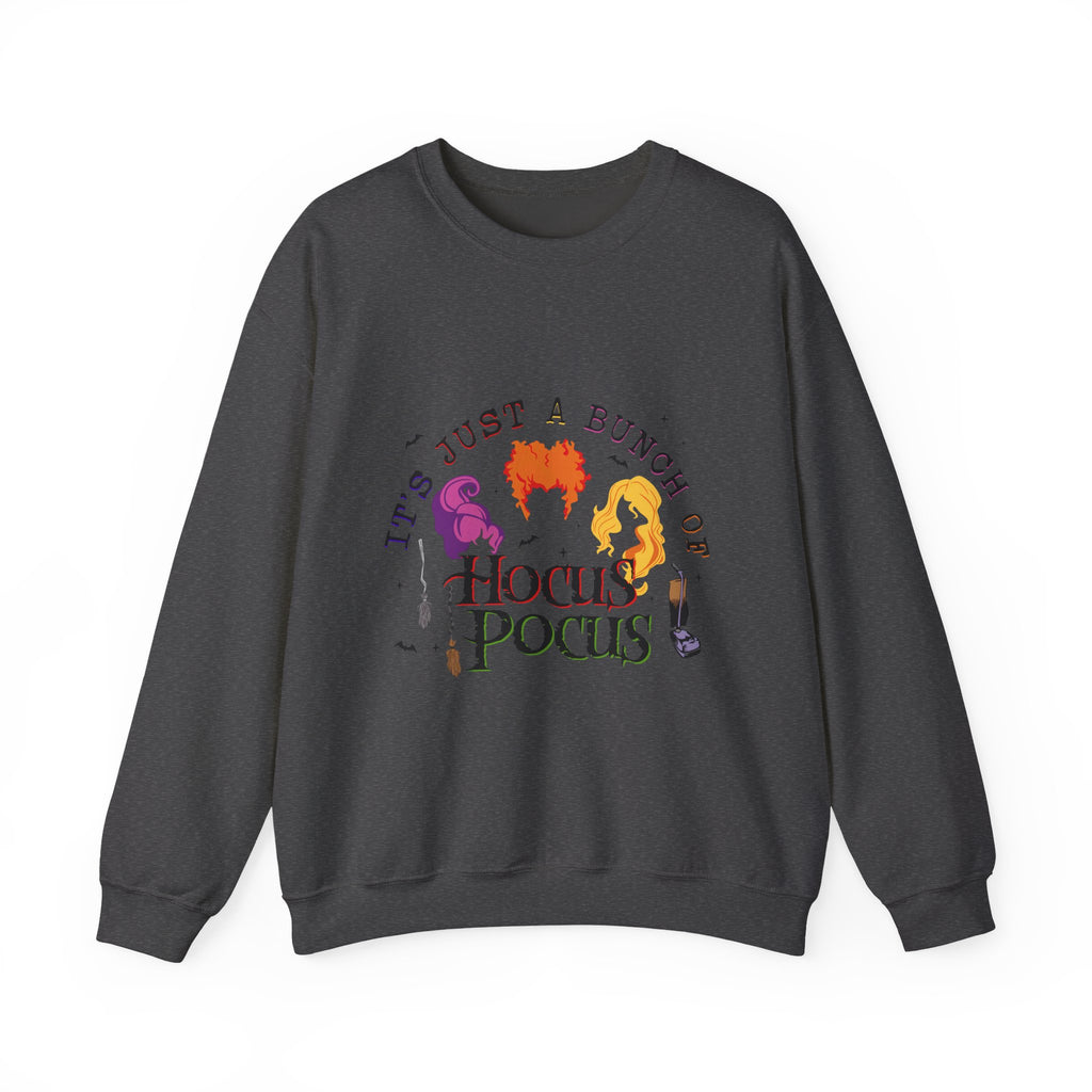 Hocus Pocus Crewneck Sweatshirt — "It's Just a Bunch of Hocus Pocus" Spellbinding Graphic