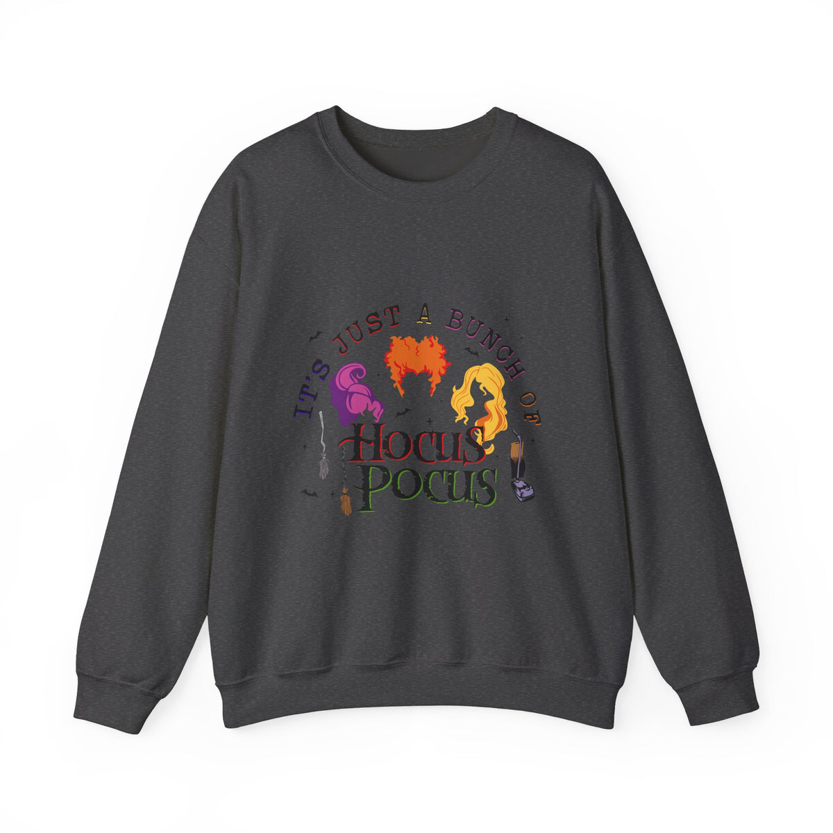 Hocus Pocus Crewneck Sweatshirt — "It's Just a Bunch of Hocus Pocus" Spellbinding Graphic