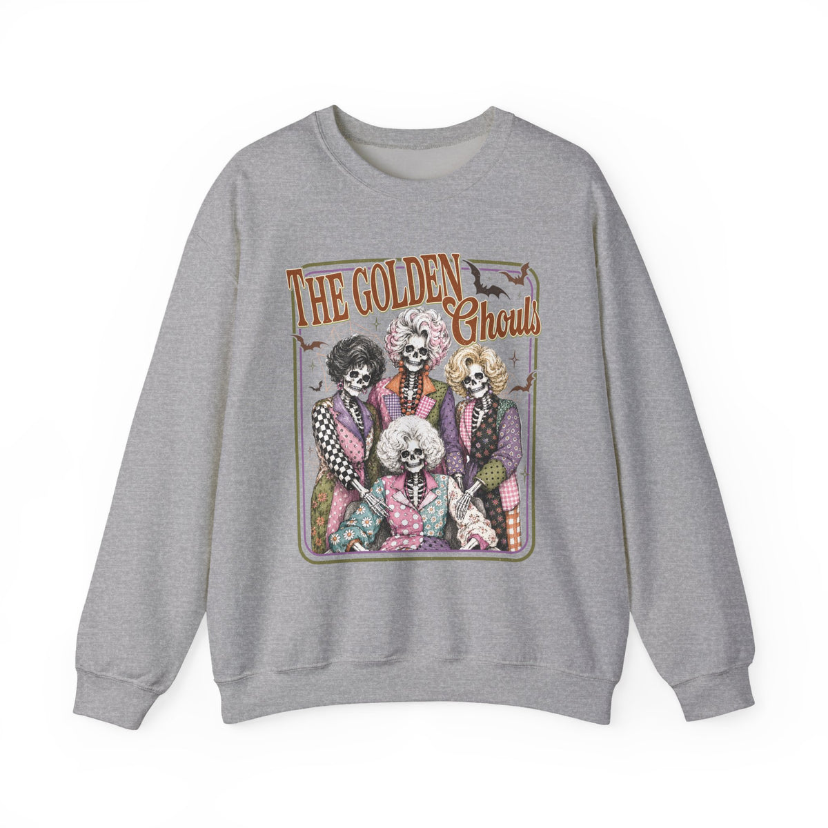 "The Golden Ghouls" Retro Skeleton Band Graphic
