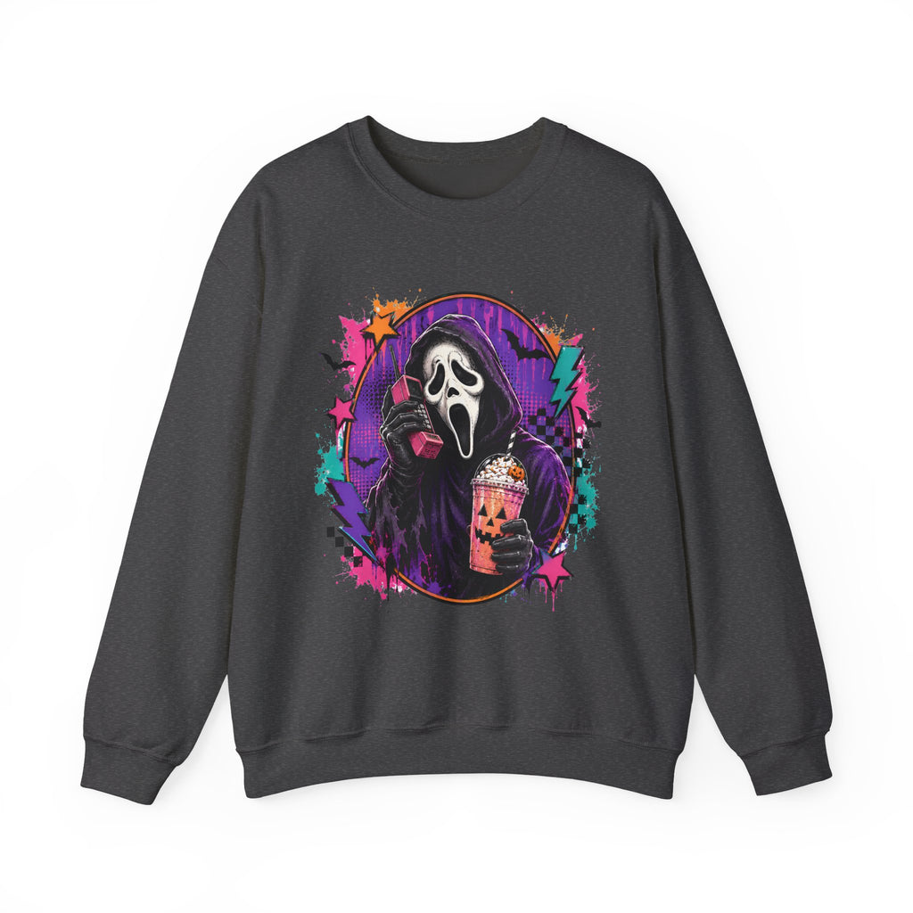 Ghostface Neon Halloween Crewneck Sweatshirt