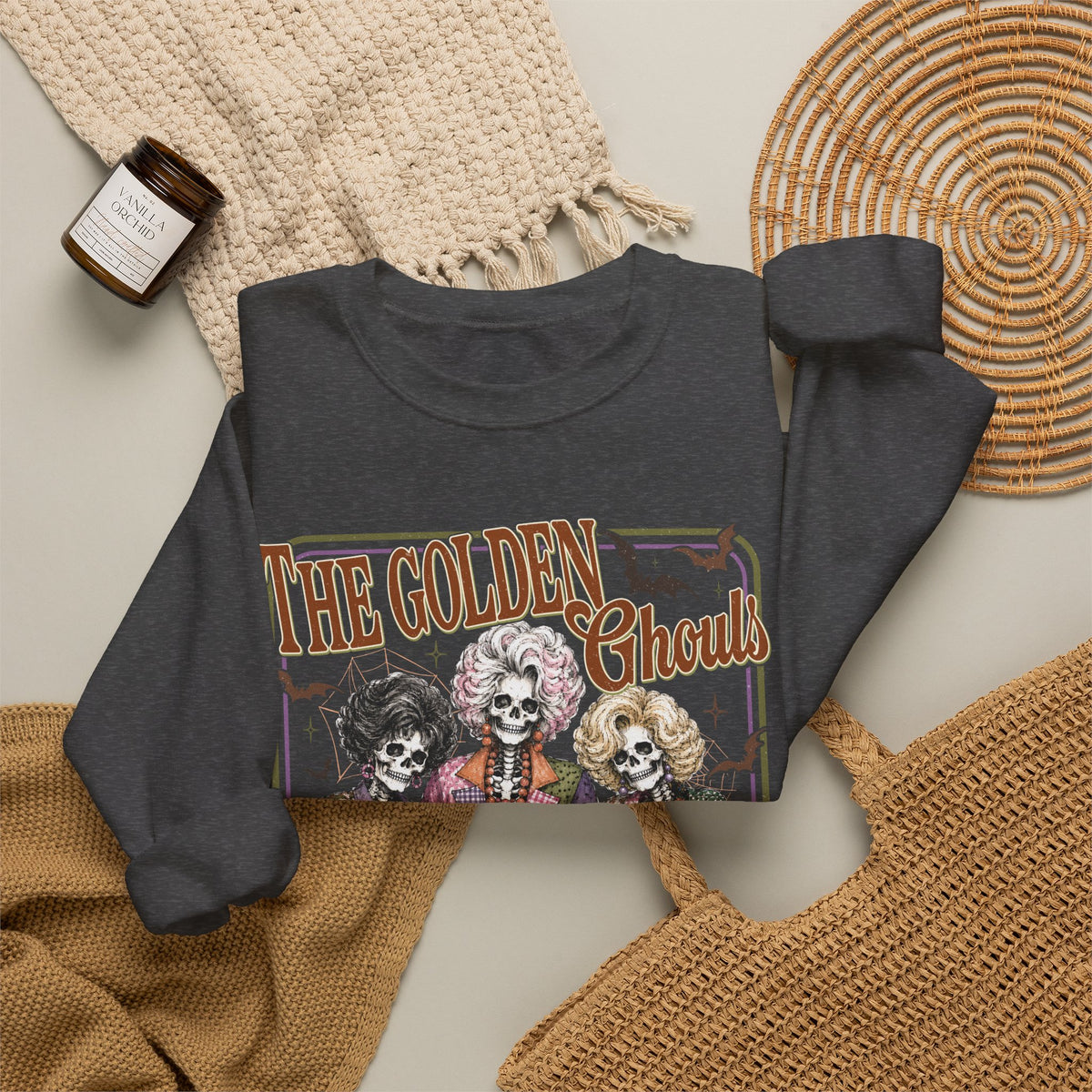 "The Golden Ghouls" Retro Skeleton Band Graphic