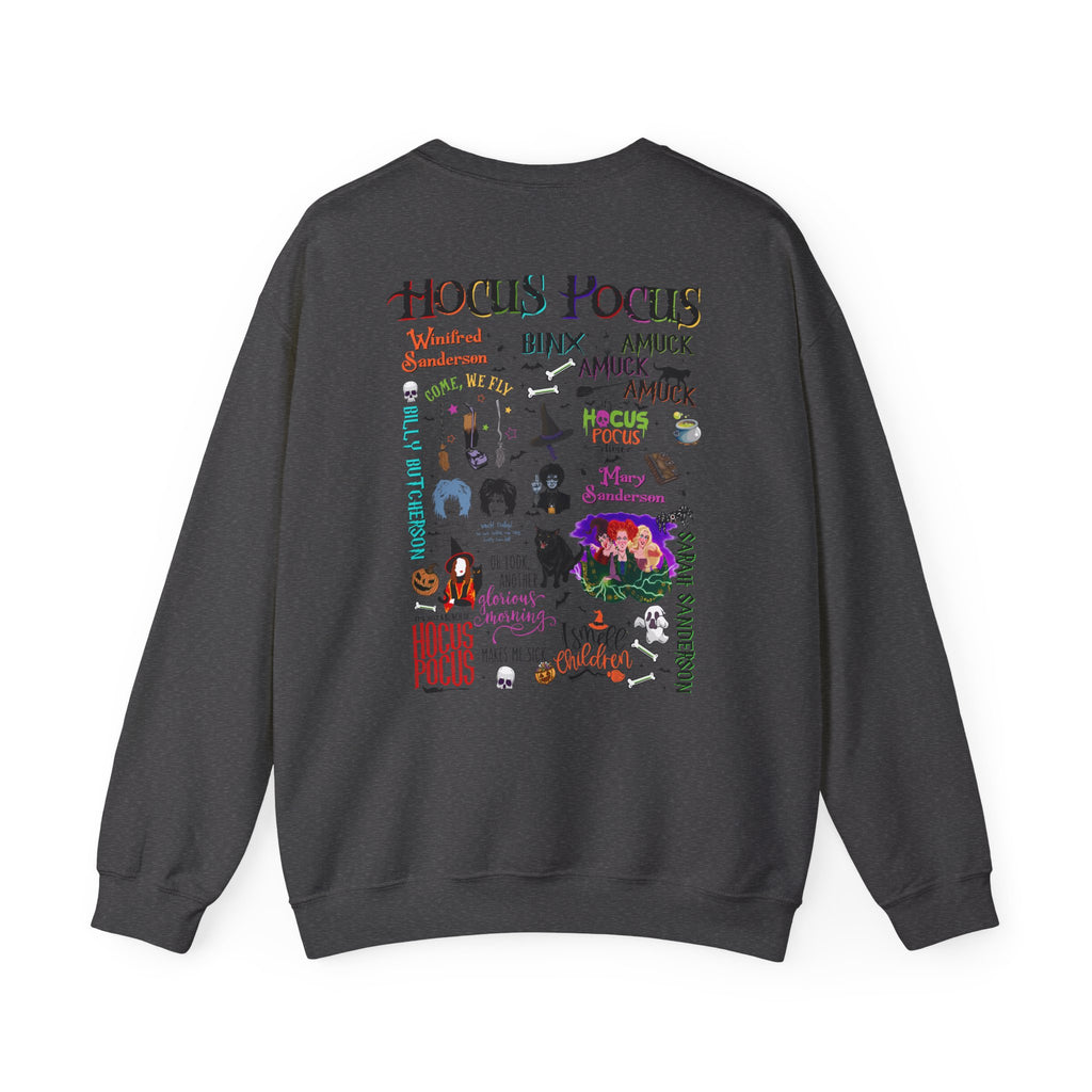 Hocus Pocus Crewneck Sweatshirt — "It's Just a Bunch of Hocus Pocus" Spellbinding Graphic