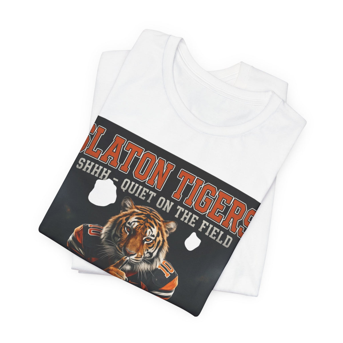 Slaton Tigers “Shh… Quiet on the Field” Football Tee