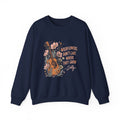 Crewneck Sweatshirt — Wildflowers Don’t Care Where They Grow Floral Guitar Graphic