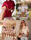Satin Pajama Shorts Set