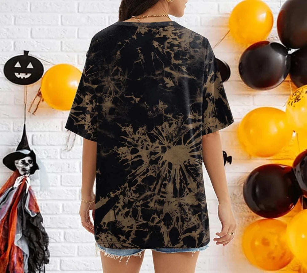 Embroidered Spooky Season Halloween T-Shirt