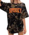 Embroidered Spooky Season Halloween T-Shirt