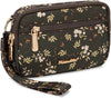 Floral Nylon Crossbody Phone Wallet
