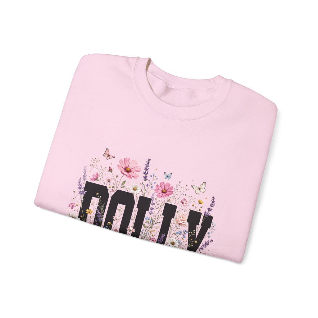 Mom Floral Crewneck Sweatshirt — Floral 'MOM' Garden Design, Mother's Day Gift