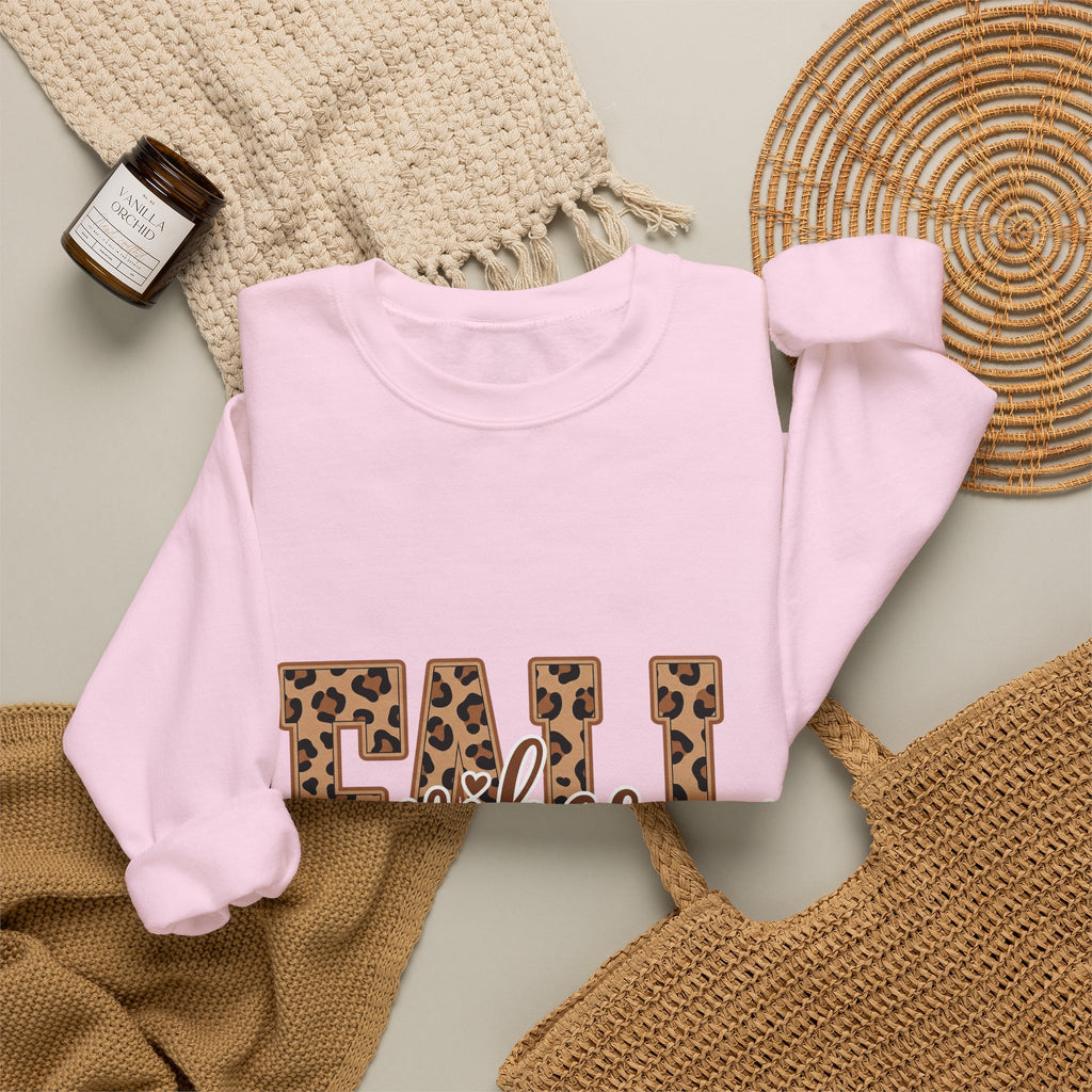 Fall Leopard 'Feels' Crewneck Sweatshirt