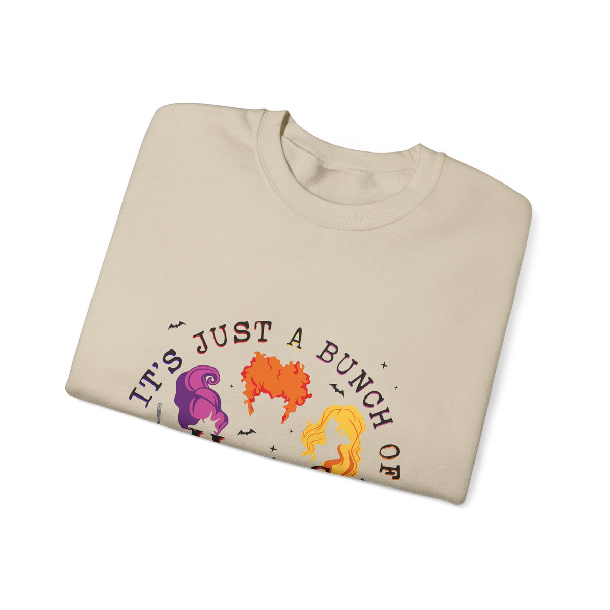 Hocus Pocus Crewneck Sweatshirt — "It's Just a Bunch of Hocus Pocus" Spellbinding Graphic