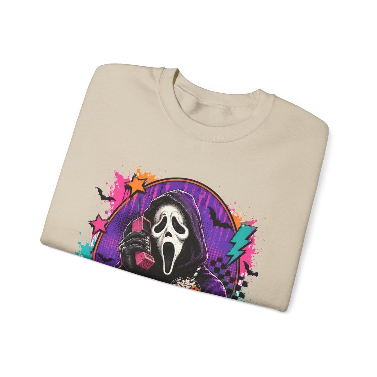 Ghostface Neon Halloween Crewneck Sweatshirt