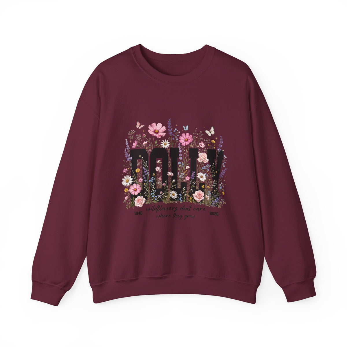 Mom Floral Crewneck Sweatshirt — Floral 'MOM' Garden Design, Mother's Day Gift