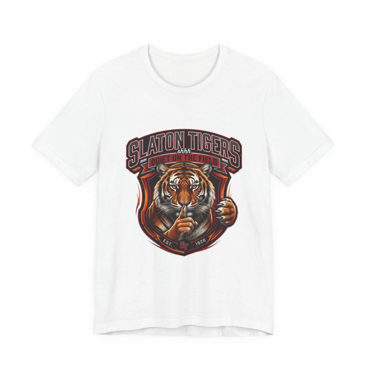 Slaton Tigers Mascot T-Shirt — Bold Vintage Tiger School Spirit Tee