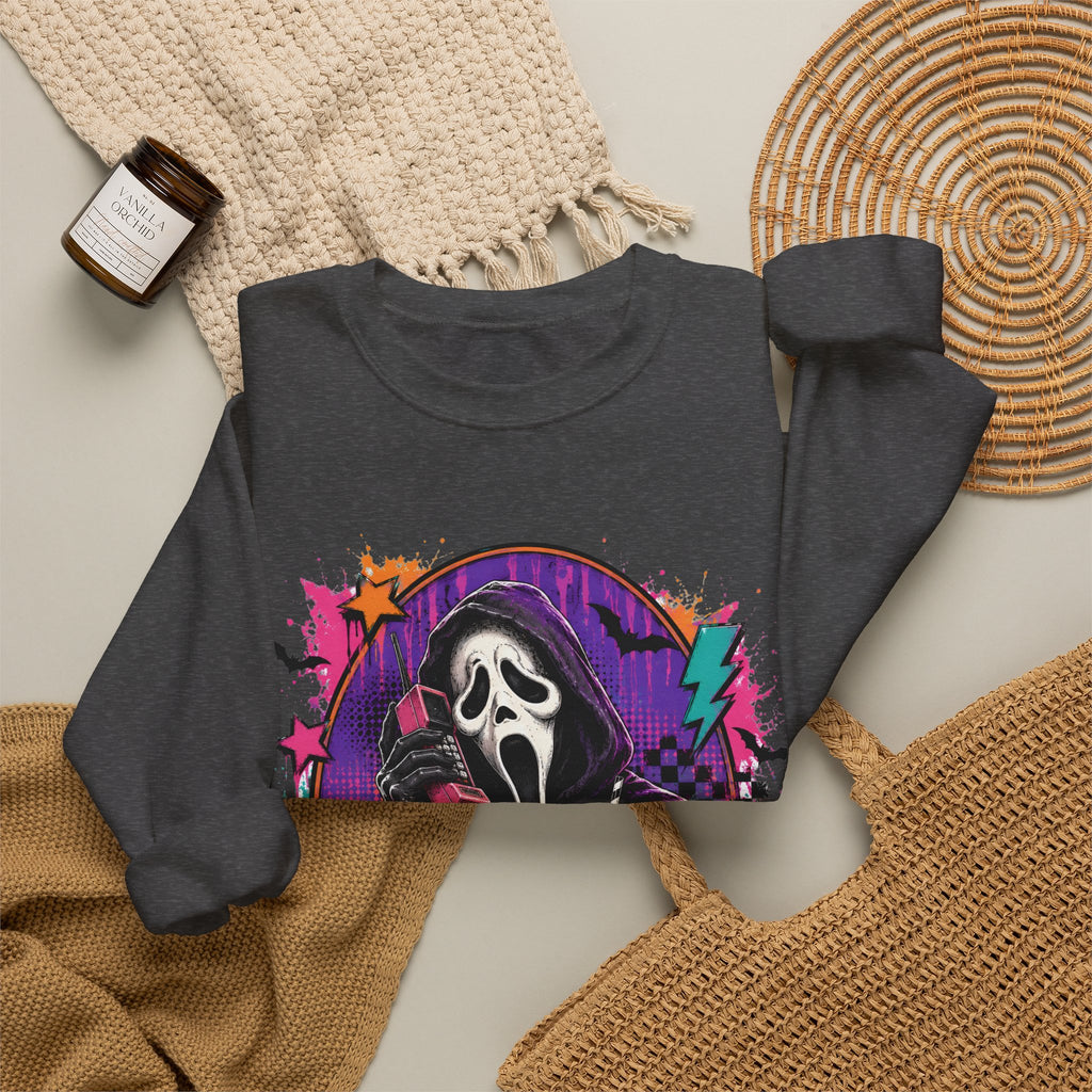 Ghostface Neon Halloween Crewneck Sweatshirt