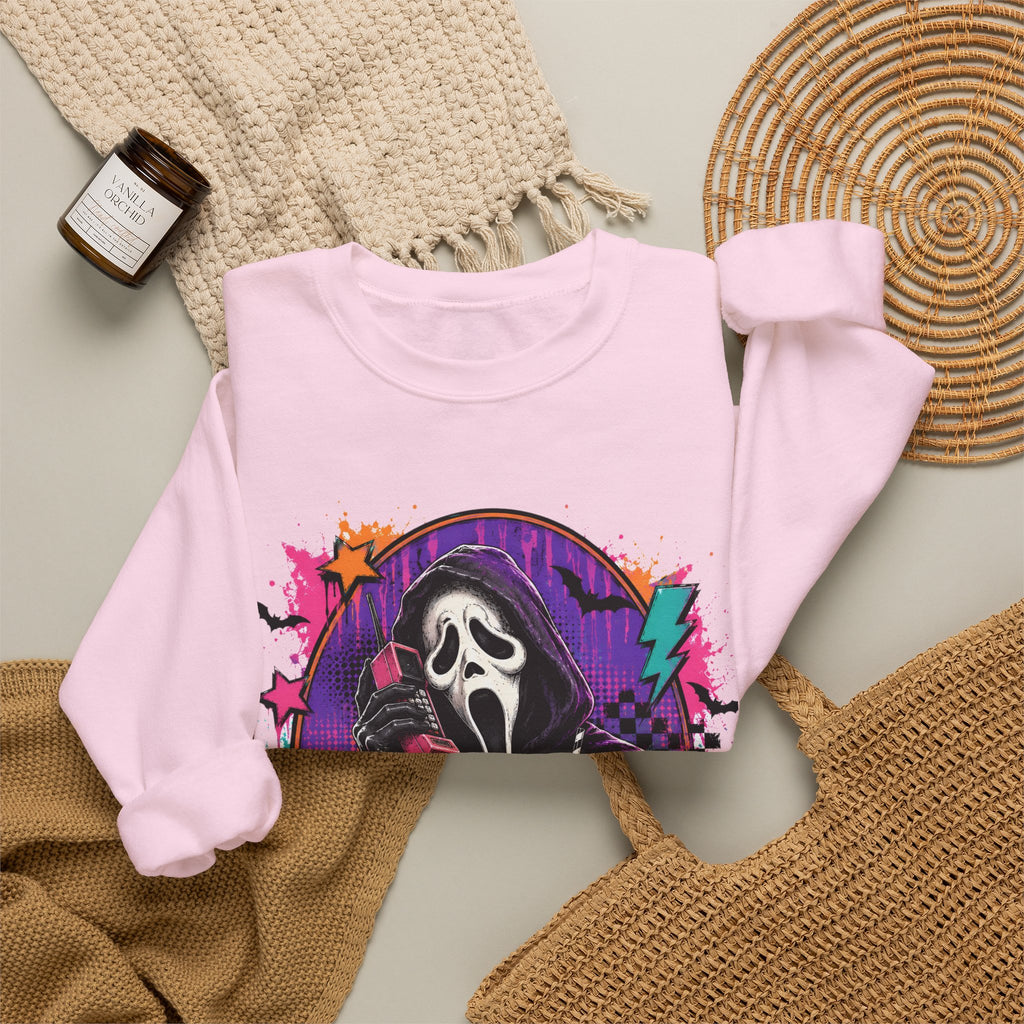 Ghostface Neon Halloween Crewneck Sweatshirt