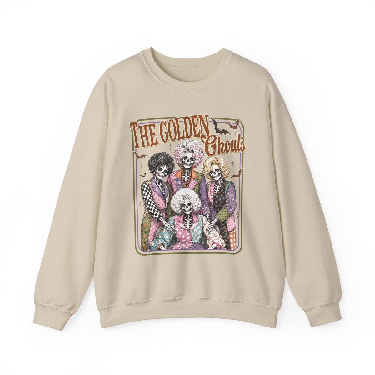 "The Golden Ghouls" Retro Skeleton Band Graphic