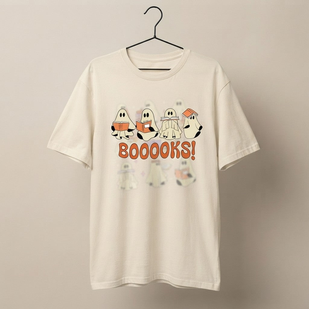 Oversized Ghost Reading T-Shirt