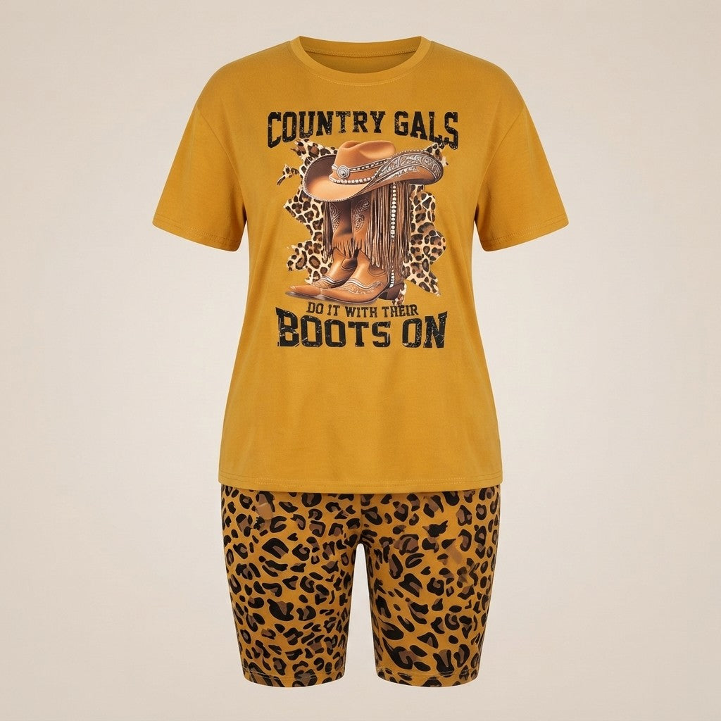 Plus Size Western Outfit Set