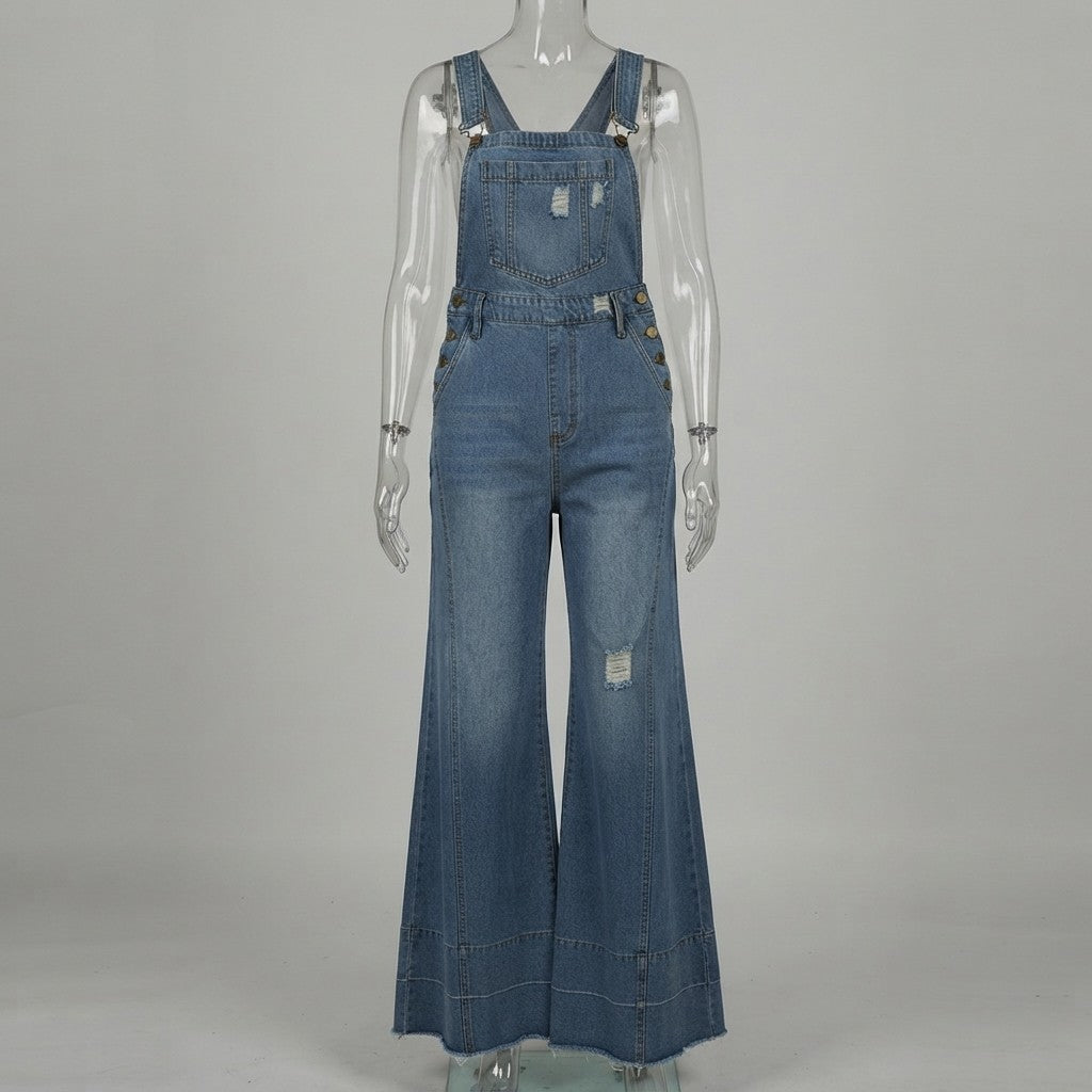 Curve Denim Jumpsuit