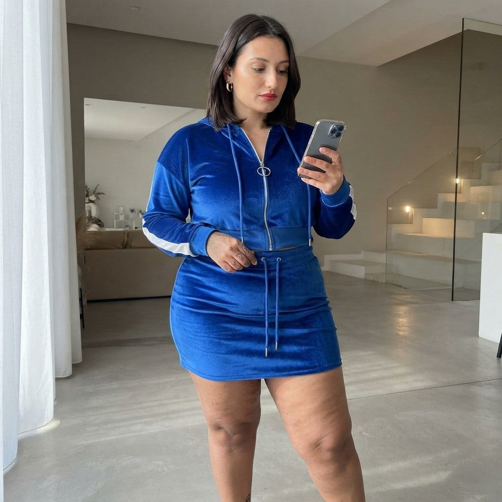 Velvet Sweatsuit Set