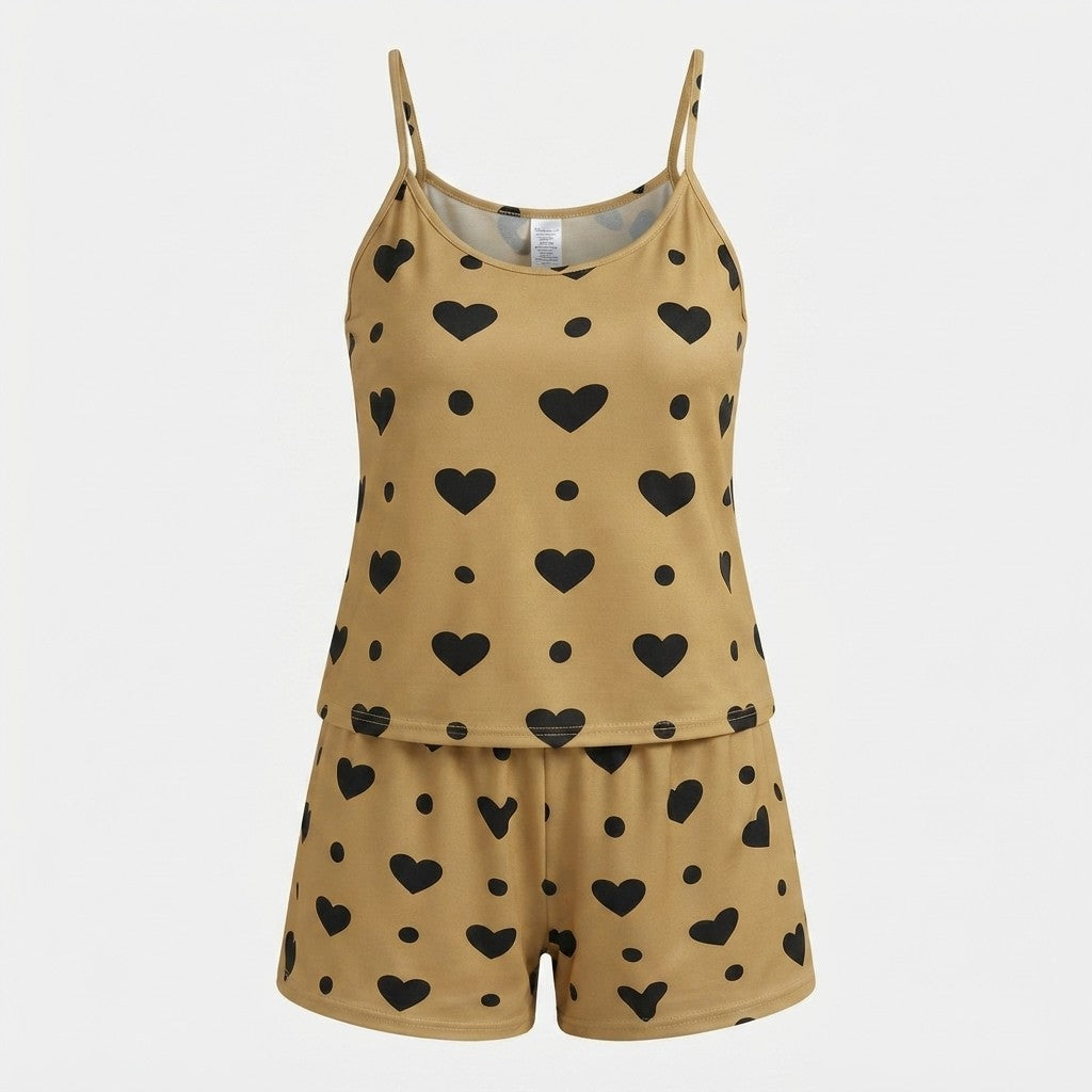 Plus Size Floral Summer Pajama Set