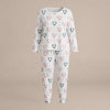 Heart Print Winter Pajamas